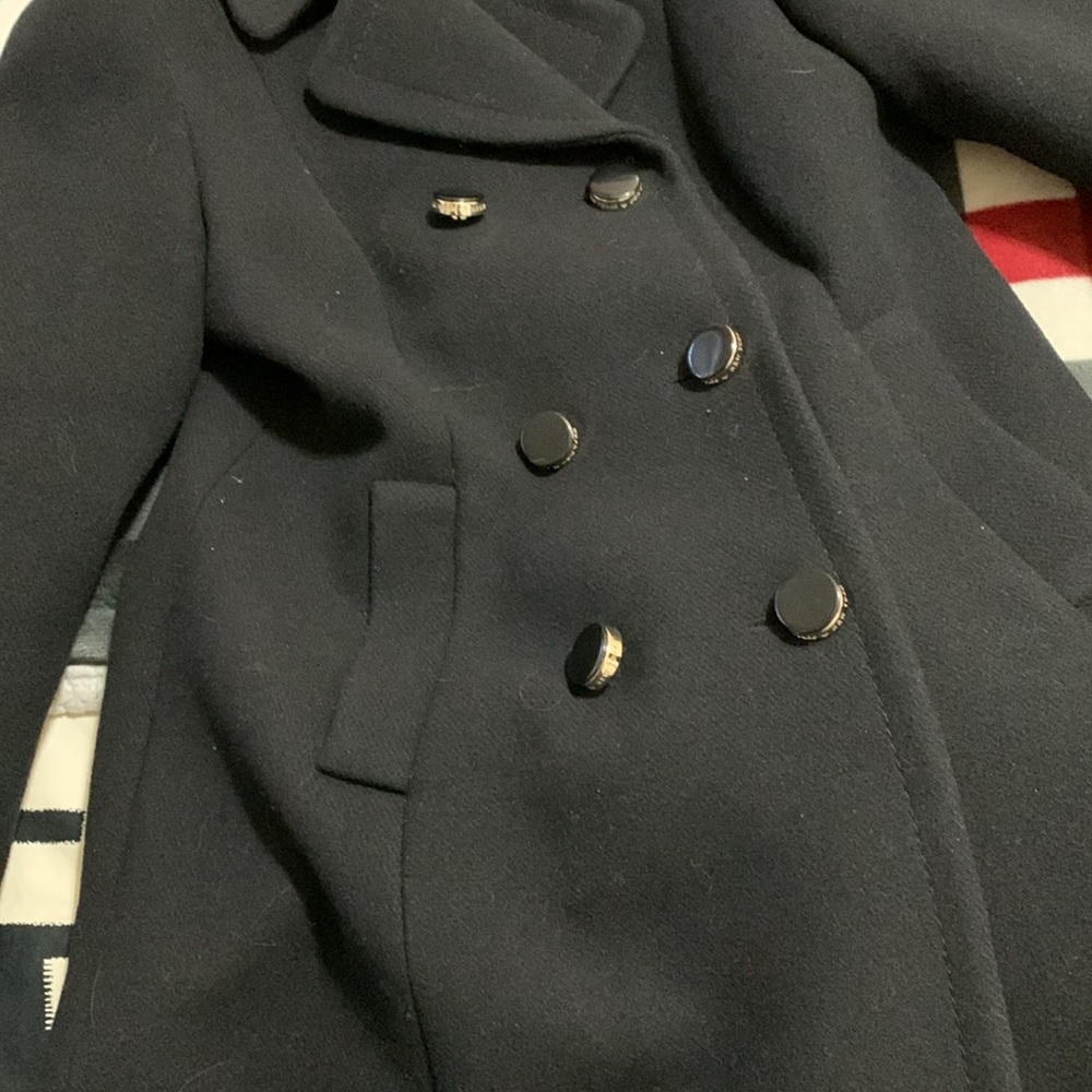 Kate spade ♠️never worn over coat in black princess cut design double breasted .